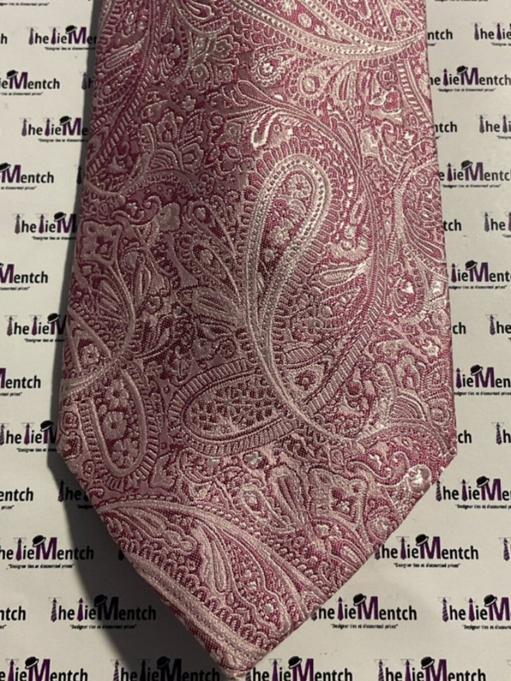 COUNTESS MARA Silk Pink Paisley Tie 3.25”